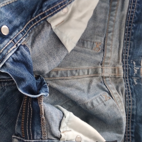 London Jeans Distressed Light Wash Straight Leg Jeans 6 - Picture 9 of 12